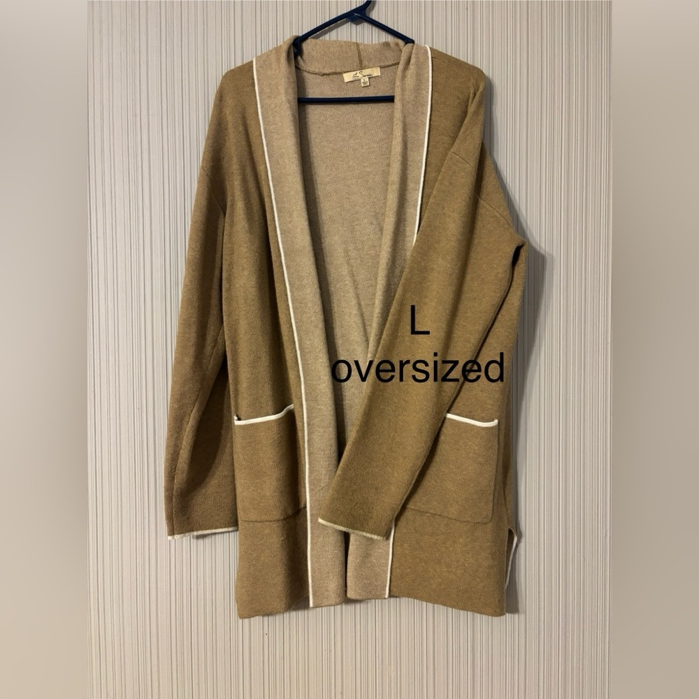 Cozy Tan Cardigan with Pockets